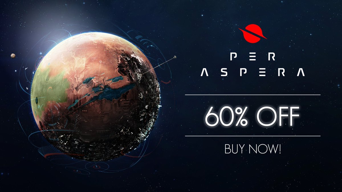 Spring is almost upon us and another seasonal <a href="/Steam/">Steam</a> sale has just begun!

Make Mars bloom into a lush, verdant planet with a copy of Per Aspera, now with 60% OFF!!!