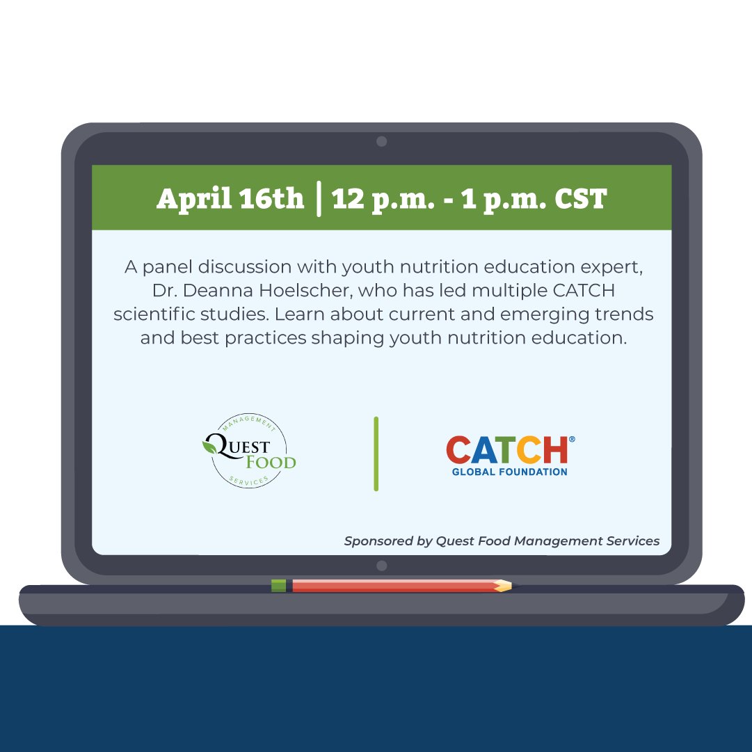 This spring, we're collaborating with our dynamic partners at @UTHealthSPH, @msdcenter, and @QuestFoodMgt for two different webinars! We encourage you to register early for both webinars. Find more details at catch.org/news-resources…