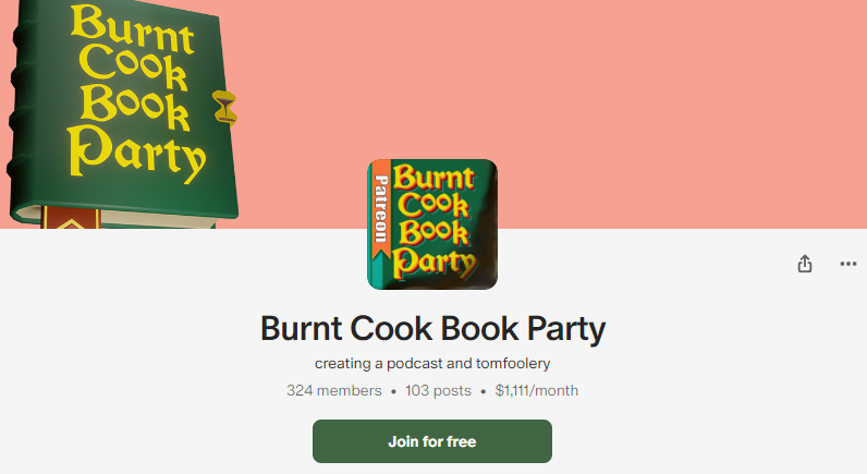 Burnt Cook Book Party tweet media