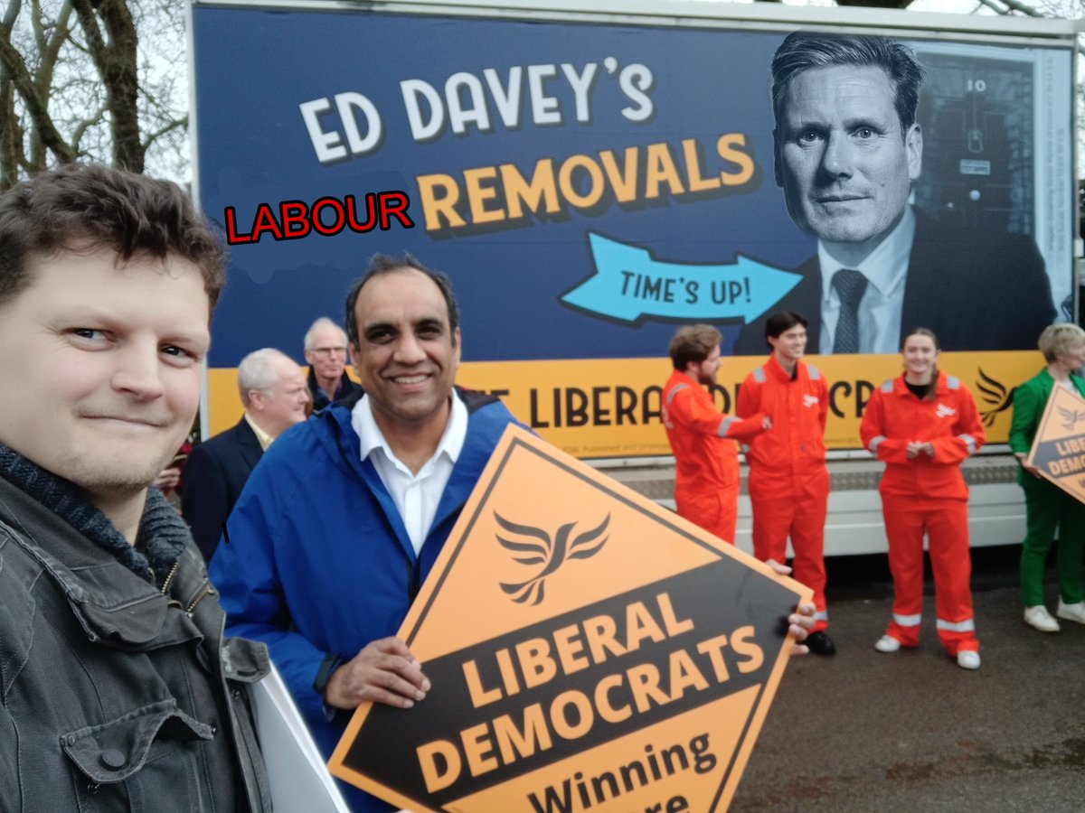 Great start to Spring @LibDemConf with @shaffaqmohd but I felt like the Tory removal van needed a little bit of altering for the Sheffield Hallam fight.

(This photo was definitely not altered by Kate Middleton)