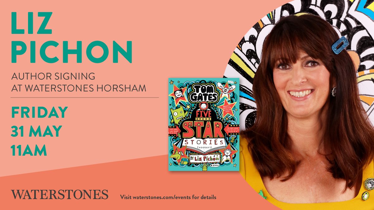 Join the brilliant author & illustrator @LizPichon at our Horsham branch this May, where she will be signing her wonderful selection of books! Details here: bit.ly/3v1zi2I