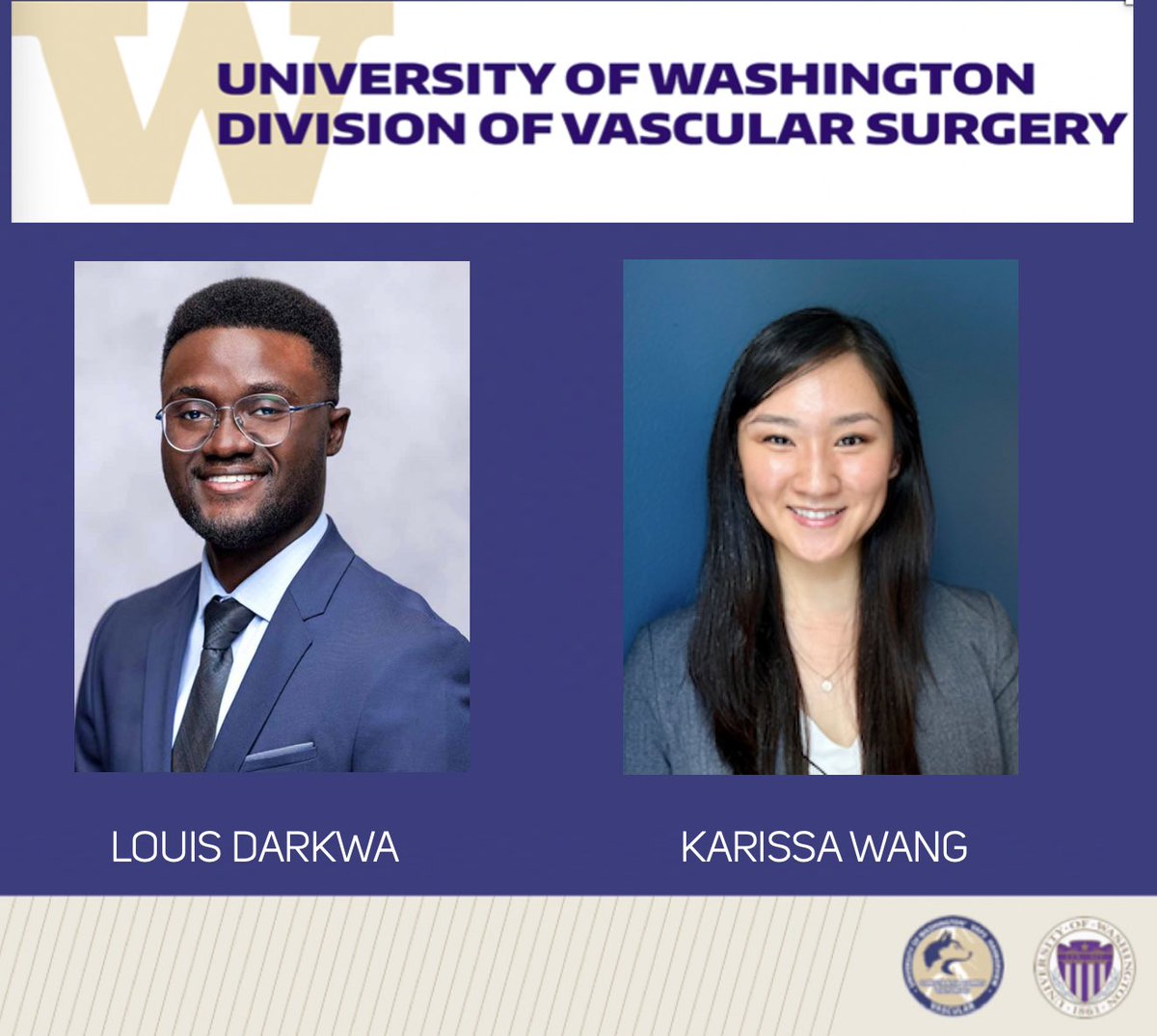 Please join us in welcoming Louis “Kay” Darkwa and Karissa Wang to the UW Vascular family! #Match2024 <a href="/UWSurgery/">UW Department of Surgery</a> @UCLAVascular <a href="/uiccom/">University of Illinois College of Medicine</a>