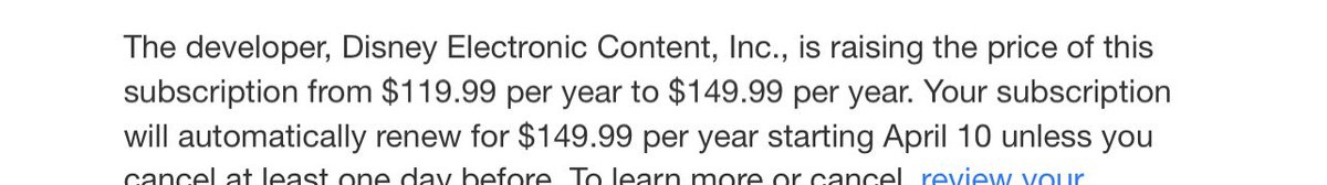 Disney increasing there subscription price. I will be canceling mine; who want to join me ?