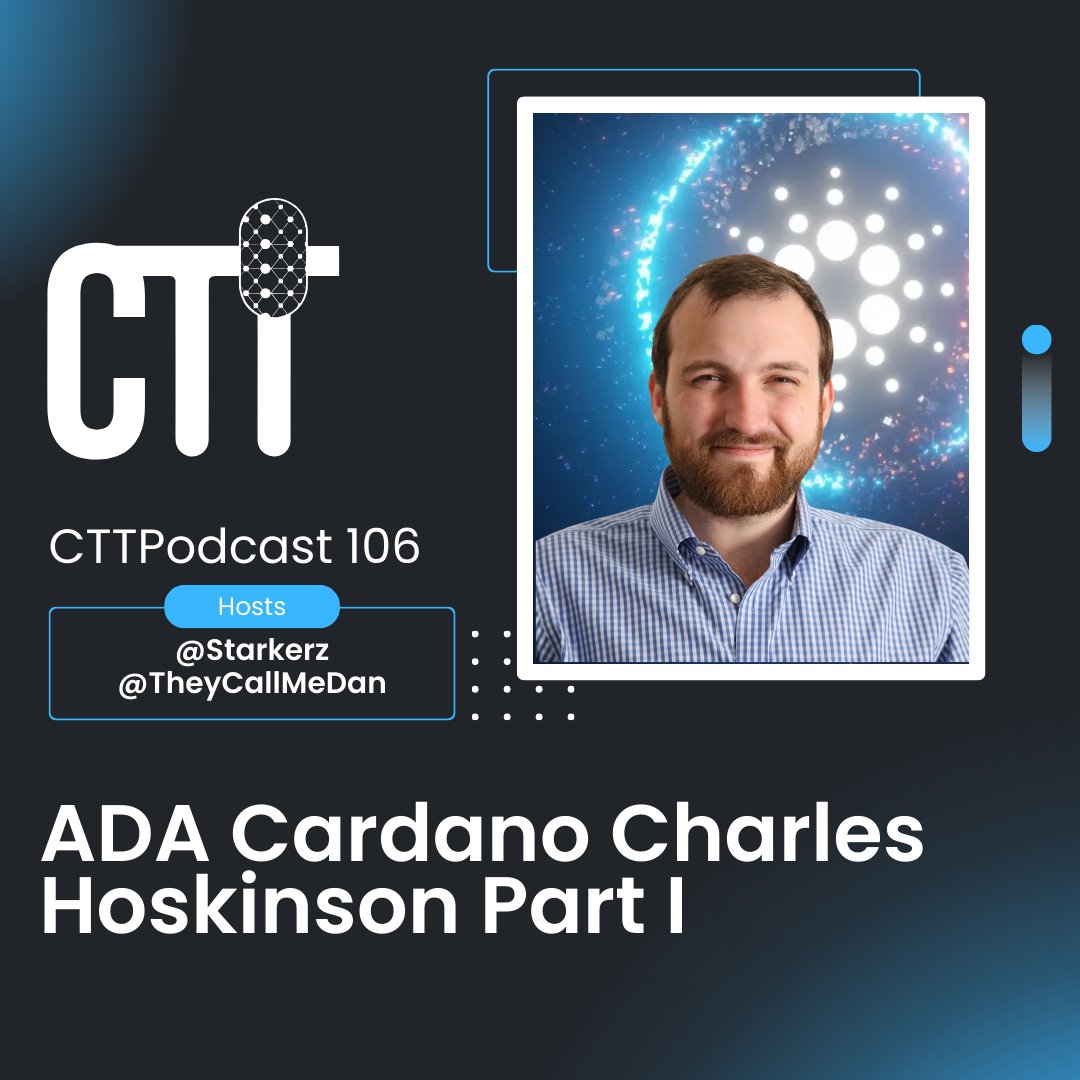 CTT_Podcast's tweet image. Don't miss out on our latest podcast episode: "CTTPodcast Ep. 106 - Delving Deep into ADA Cardano with Charles Hoskinson, Part I &amp;amp; II."

Check it out at our YouTube Channel:

i.mtr.cool/iokutpavuo