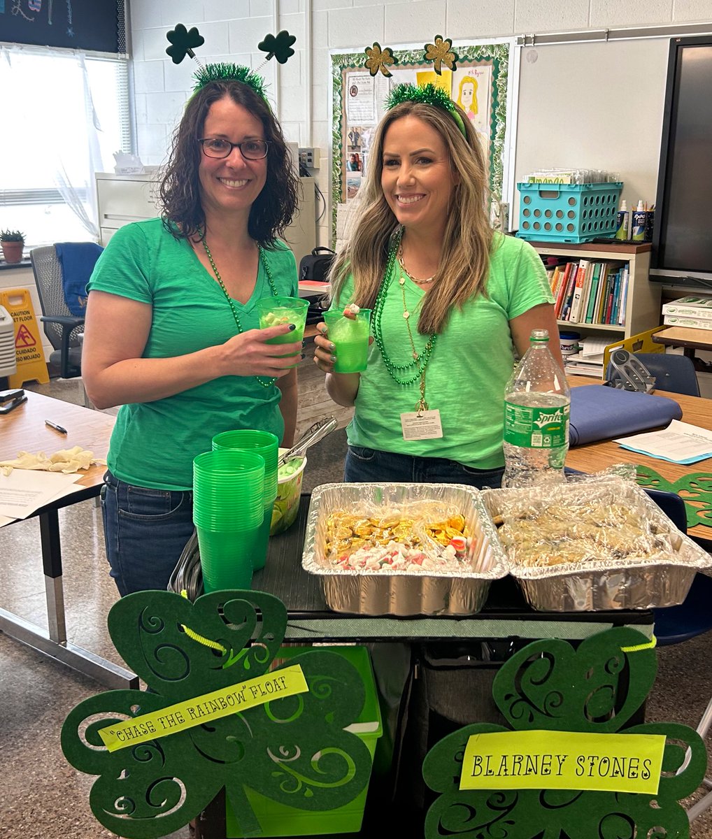 “May your troubles be less and your blessings be more, and nothing but happiness come through your door!” Spreading rainbows and sunshine at <a href="/bfw_elem/">Bettie F Williams ES</a> 🌈☀️🍀