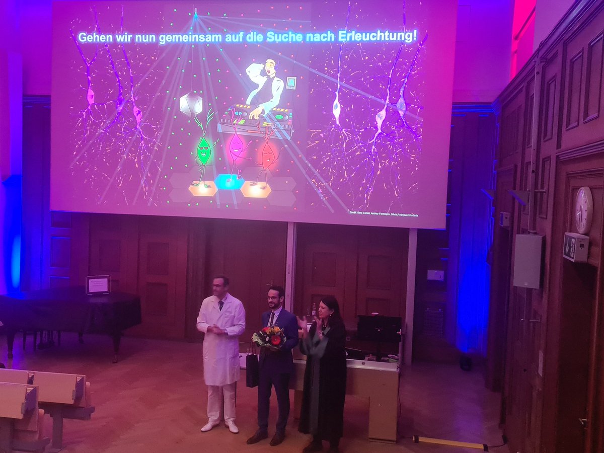 Fantastic inaugural lecture by @SimWieg @MCTNeuroscience @unimedizinma @UniHeidelberg, the new Chair of Neurophysiology. Simon develops cutting-edge optgentic tools to study sufficiency and necessity of neuronal ensembles for brain function. Bravo and Welcome!