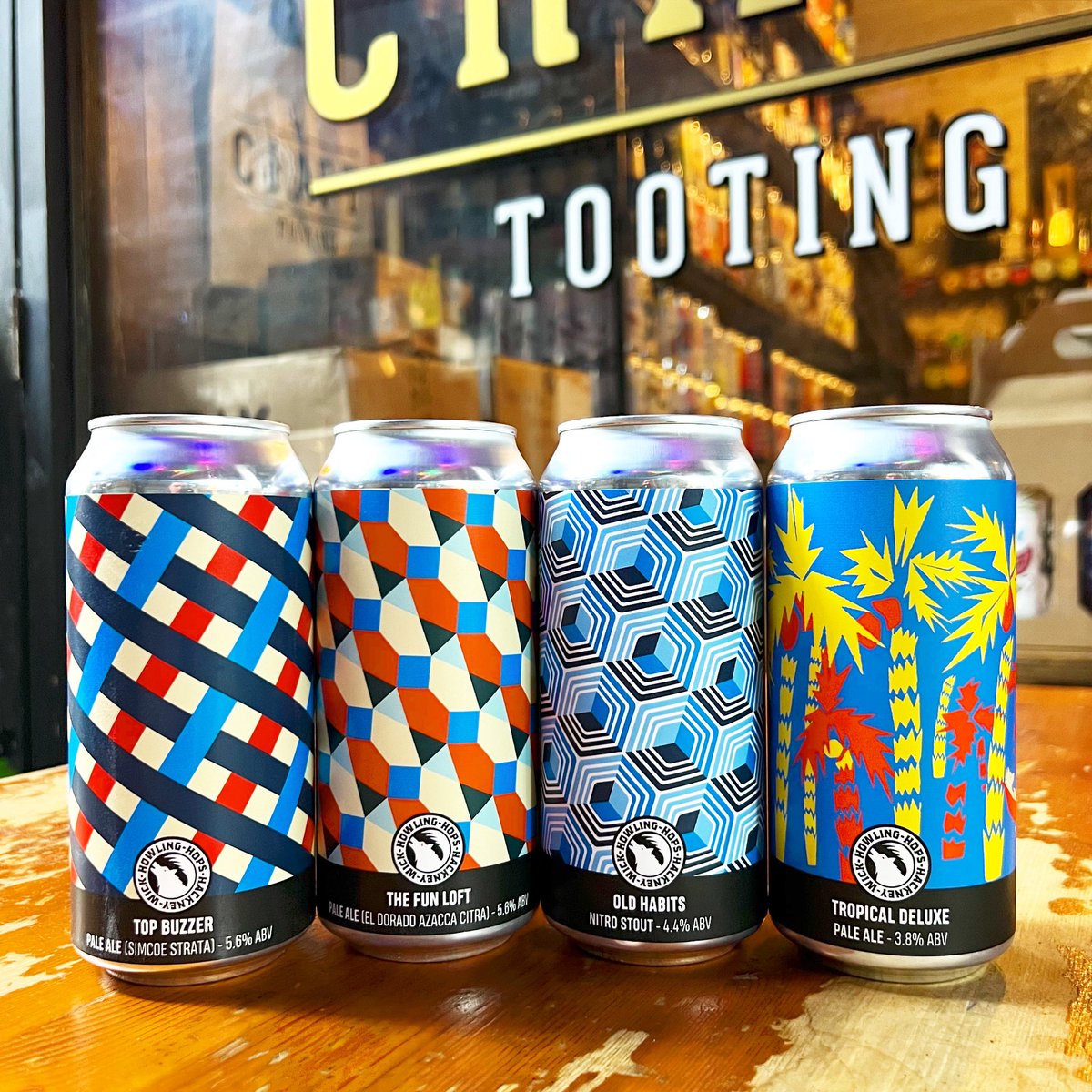 CraftTooting's tweet image. It’s the weekend! Whoop! AND we have NEW #HowlingHops ~ ‘Top Buzzer’ Simcoe // Strata Pale 🤤 ‘The Fun Loft’ El Dorado, Azzaca and Citra JUICY Pale PLUS ‘Old Habits’ Nitro Stout is in (just in time for St Patrick’s Day ☘️) + ‘Tropical Deluxe’ IS BACK🍺 #Craft #Tooting #Craftbeer