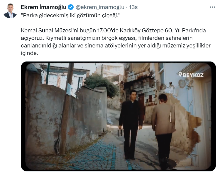 Ekrem İmamoğlu'nun ekranı