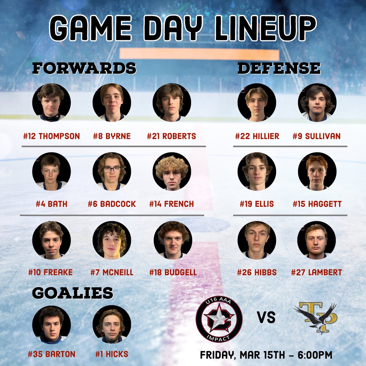 Game #2

Vs Osprey
Time: 6:00pm
Location: Trinity Placentia Stadium

Projected Lineup