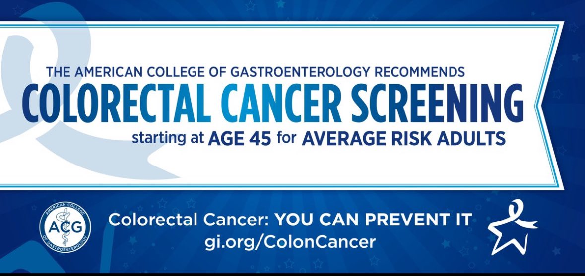 Mohammad Bilal, MD (@bilalmohammadmd) on Twitter photo Perfect timing for this study in <a href="/AmJGastro/">AJG - The American Journal of Gastroenterology</a> to come out !
✅ 45-49 yr olds - underwent screening colonoscopy, ADR = 28.2%
✅ Similar to what is rec for 50-54 yr old
✅ Re-inforces <a href="/AmCollegeGastro/">ACG</a> & other organizations recommendations to start CRC screening at 45 yrs Perfect timing for this study in <a href="/AmJGastro/">AJG - The American Journal of Gastroenterology</a> to come out !
✅ 45-49 yr olds - underwent screening colonoscopy, ADR = 28.2%
✅ Similar to what is rec for 50-54 yr old
✅ Re-inforces <a href="/AmCollegeGastro/">ACG</a> & other organizations recommendations to start CRC screening at 45 yrs