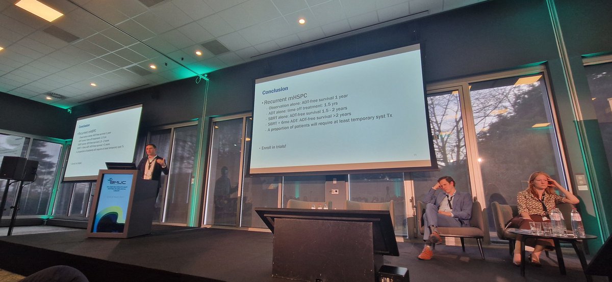 Nice talk from <a href="/piet_ost/">Piet Ost</a> outlining approaches in recurrent/met #HSPC to optimise local control

Clear evidence for metastasis directed therapy (MDT) ... less clear locally ... case for leaving prostate bed alone, esp given most tissue toxicity occurs there

#BMUC2024 <a href="/bmuc_be/">BMUC</a>