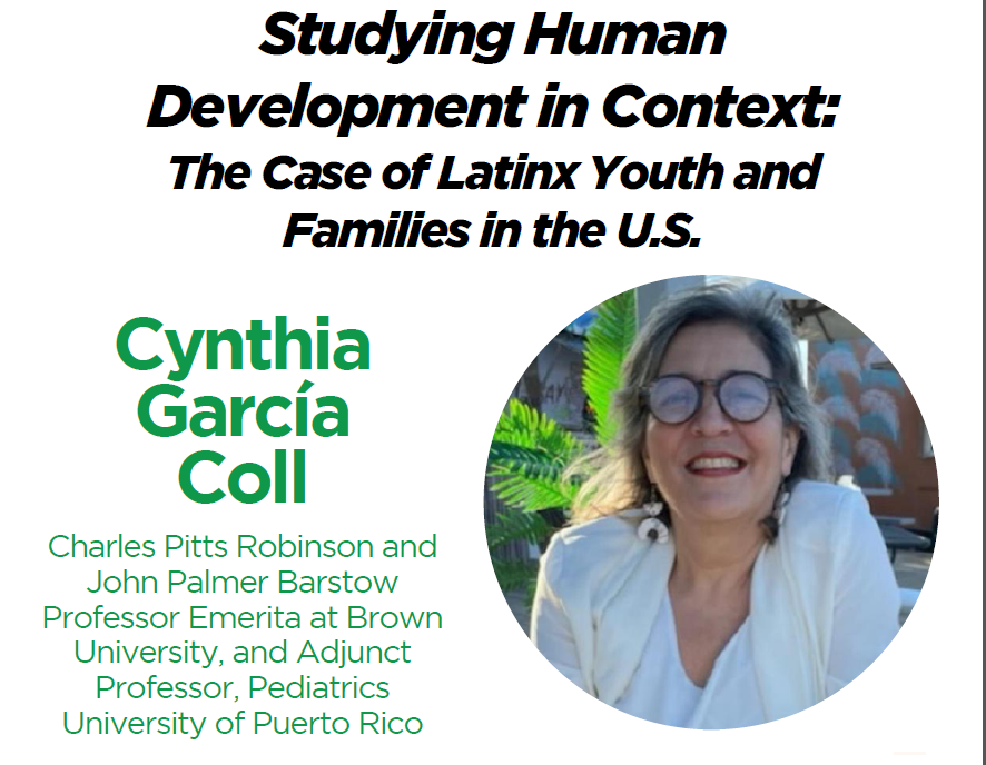 Join us on April 4, 6-7:30pm in the Lake Huron Room MSU Union for Dr. Cynthia Garcia Coll's lecture Studying Human Development in Content: The Case of Latinx Youth &amp; Families in the U.S. Register: forms.gle/5DkYYru9UYPH7o…. Sponsored by <a href="/MSUYouthEquity/">MSU College of Social Science Youth Equity Project</a> and partners.