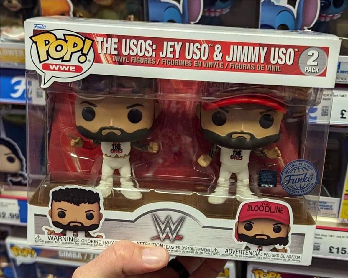 First look at the new WWE Uso’s Funko POP! 2 Pack ~ this is exclusive to Fanatics / WWE and dropping next Friday! thanks @Abber_naffy ~ #WWE #FPN #FunkoPOPNews #Funko #POP #POPVinyl #FunkoPOP #FunkoSoda