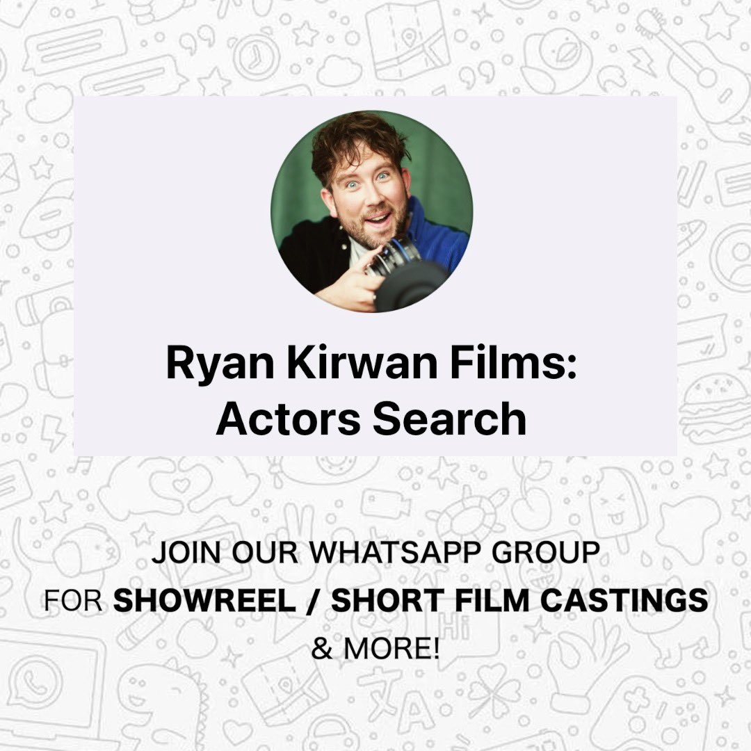 Follow the Ryan Kirwan Films: Actors Search channel on WhatsApp: whatsapp.com/channel/0029Va…