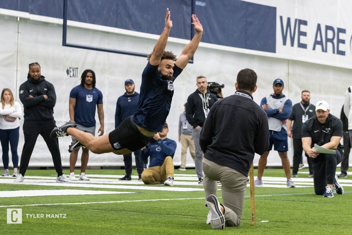 TDCVisuals's tweet photo. .@PennStateFball hosted its annual Pro Day today, giving 13 participants one last chance to showcase themselves before the 2024 NFL draft https://t.co/OE3IpByBgW