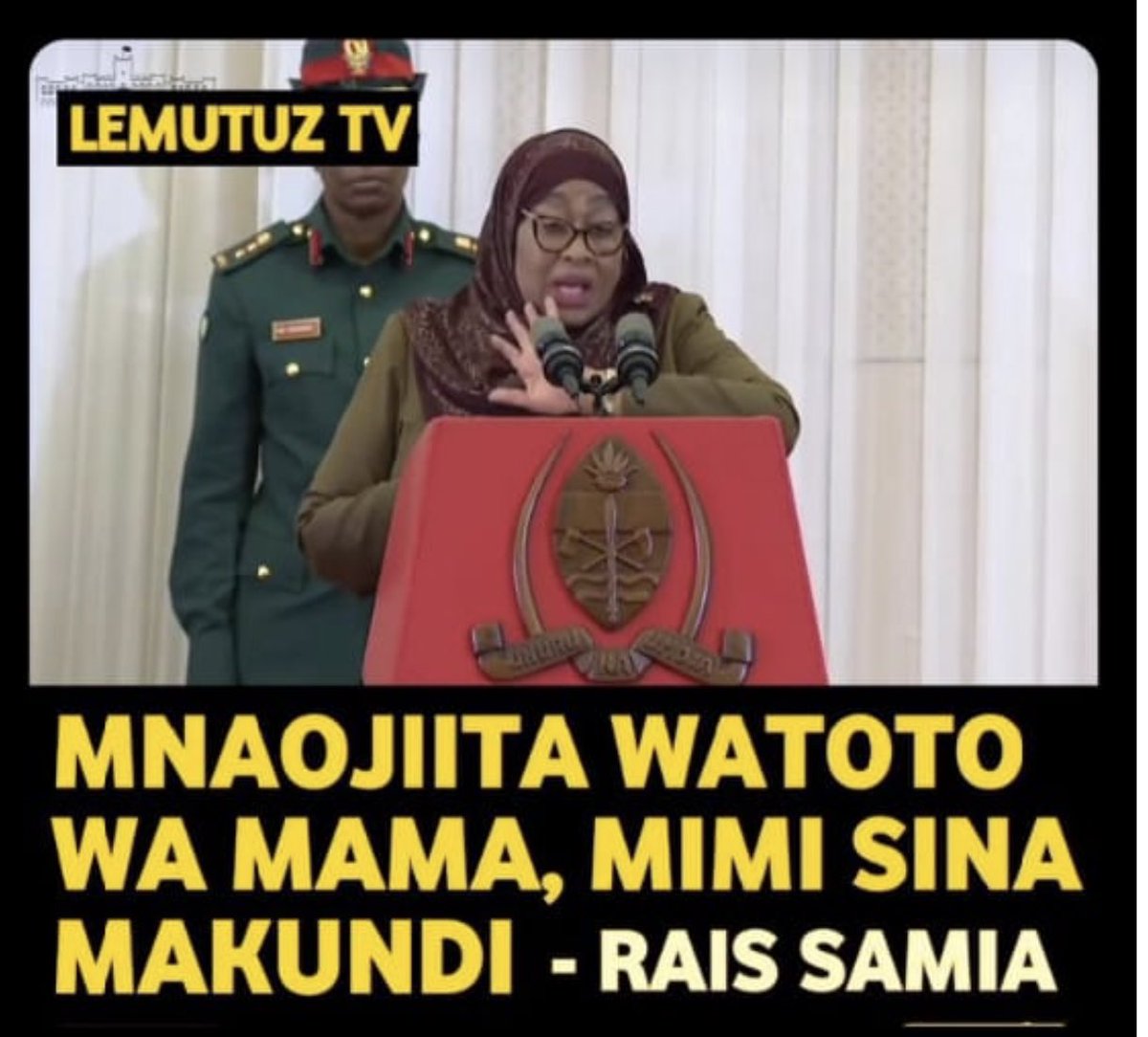 Haya Mama kashawakataa wanaojiita ‘Watoto wa Mama’ na tunamsapoti maana walizidi kha! … Lakini sasa kuna Sisi ambao Mama mwenyewe alituita ‘Wanangu’… Sisi sijui STATUS yetu ikoje wallah?!😂😂😂. #TAITA