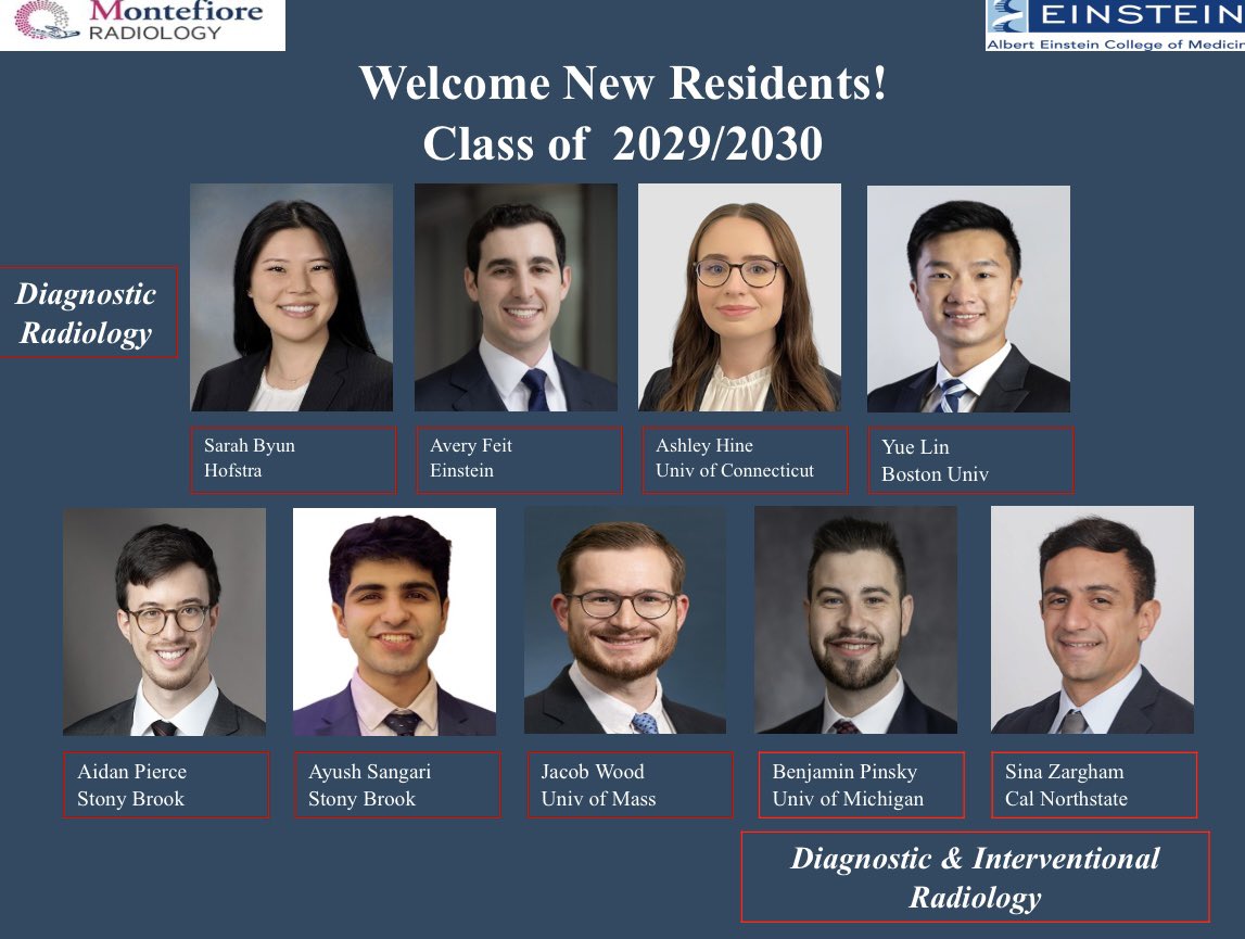 We are thrilled to welcome the incoming class of residents to our @MontefioreRad family ! So happy you will be joining us. #Match2024 @MontefioreNYC @EinsteinMed