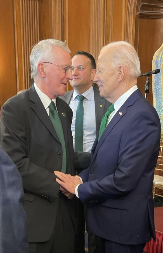 It was a great honour to meet President Biden @POTUS at today’s lunch hosted by @SpeakerJohnson to celebrate St Patrick’s Day.