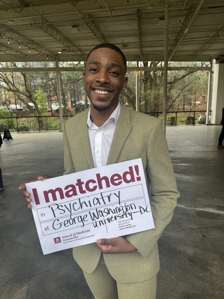 BlackBoyMed's tweet image. Matched psychiatry at my #1, George Washington University! Beyond blessed! ☝🏾😭 #Match2024