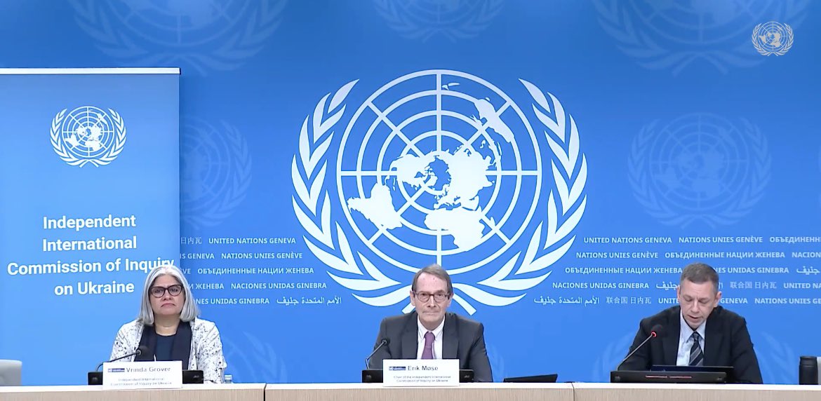 UN COI on #Ukraine's new #Human Rights report details violations by Russian forces, e.g. 'systematic' torture incl. “relentless, brutal treatment' of Ukrainian POWs 'for almost entire duration of detention,' w/ superiors' knowledge leading to “impunity.” ohchr.org/sites/default/…
