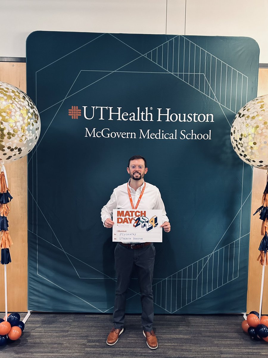 I am staying in Houston to become a Psychiatry resident at @UTHealthHouston!! 🥳❤️ #Match2024 #MedTwitter #PsychTwitter