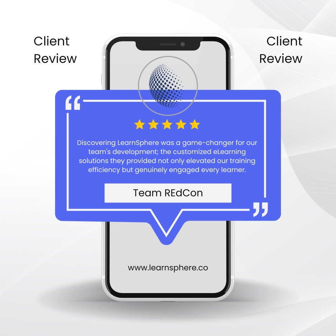 LearnSphere_'s tweet image. 😁 Hear what our client has to say about LearnSphere!

#elearning 
#smallbusiness 
#training
#smallbusinesssupport 
#entrepreneur