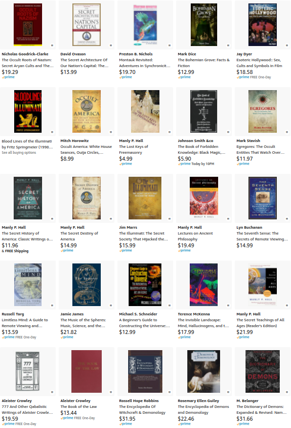 0ccultbot's tweet image. This is my list of favorite esoteric and occult books:  amazon.com/shop/occultb0t