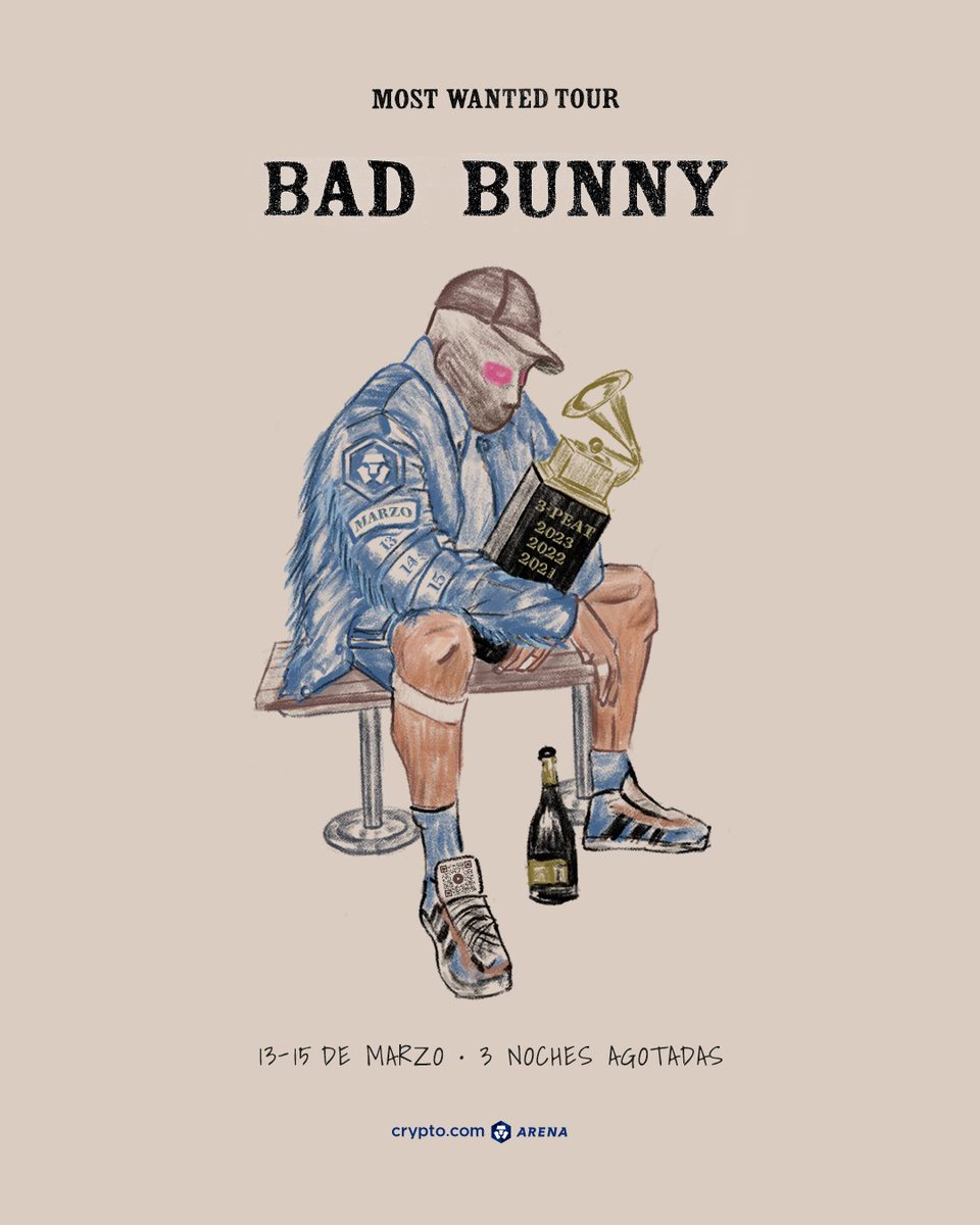 Noche tres con #BadBunny #MostWantedTour @sanbenito