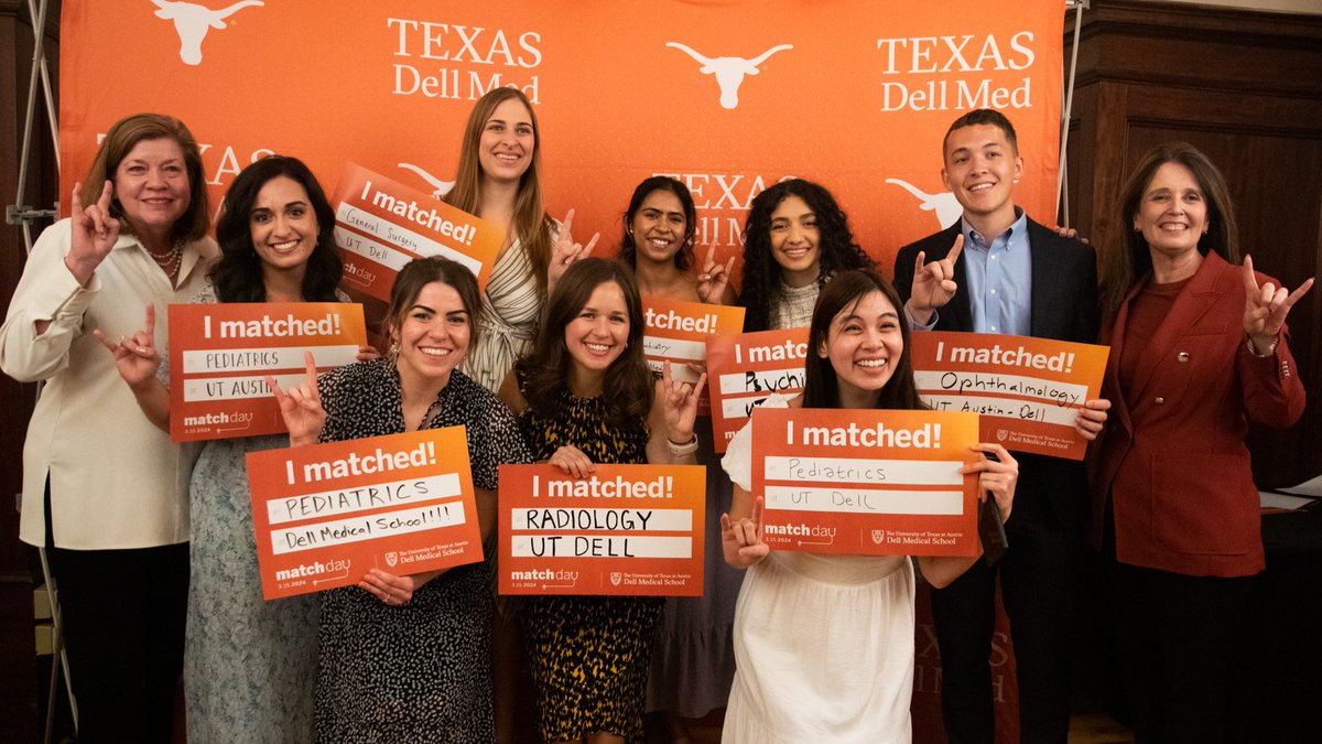 DellMedSchool's tweet photo. We can’t wait to welcome all the incoming residents and fellows who matched to #DellMed today. Congrats on matching and welcome to Austin — find out more about your new home: https://t.co/11USaoWzEM https://t.co/M69aM9d75G