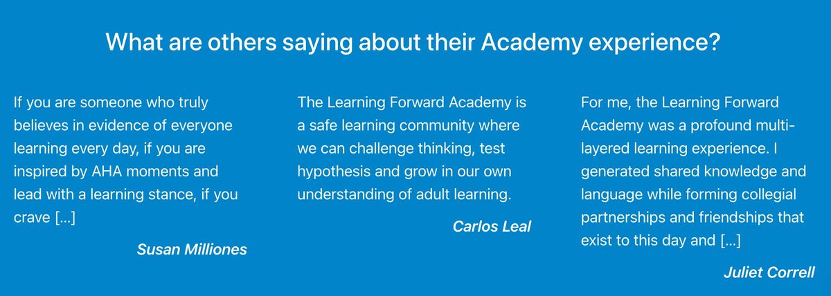 Last chance alert! Expand your influence and drive positive change in education with the Learning Forward Academy. Don't miss the opportunity to join a legacy of impactful leaders. Apply before March 15! #LeadershipDevelopment @LearningForward buff.ly/49TvRtU
