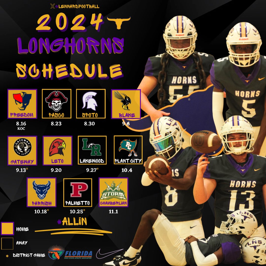 The 2024 schedule is ready to go!! 
#ALLIN