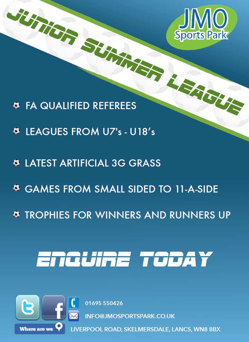 We are now taking registrations for our Summer League. To enter your team, payment for Matchday 1 & 2 must be paid to confirm place! For more info call or DM! @Liverpool_CFA @LancashireFA