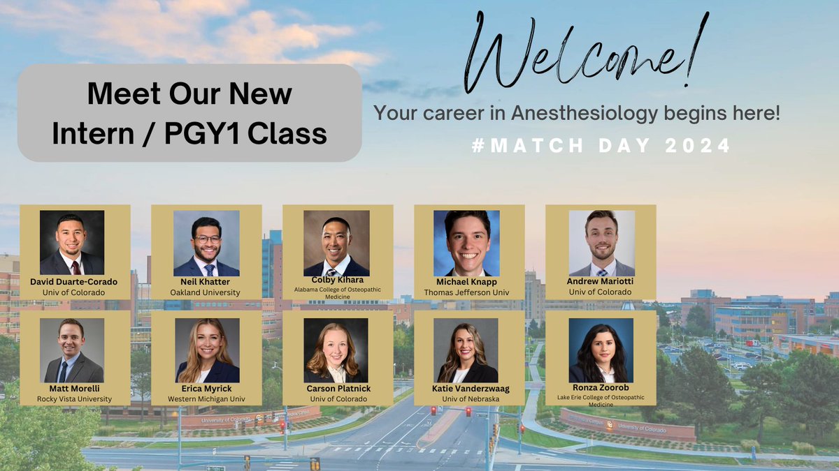 CU Anschutz Department of Anesthesiology tweet media