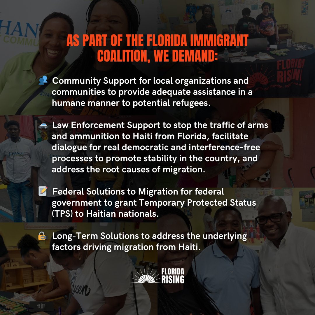 #LetHaitiLive! As Haitians are forced to flee, @GovRonDeSantis deploys forces not to HELP these refugees, but to prevent the 'possibility of an invasion.' We support #HaitianSolutions to the political + socioeconomic challenges. @FLImmigrant @FLICVotes @FANMOrg @fanm_in