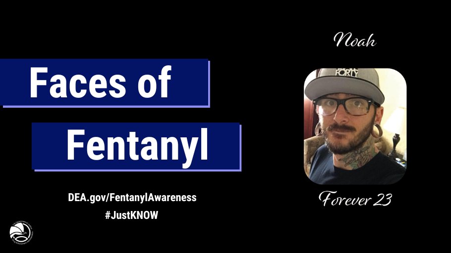 #DYK Fentanyl is 50x more potent than heroin. Join DEA in remembering those lost from fentanyl poisoning by submitting a photo of a loved one lost to fentanyl. #JustKNOW dea.gov/fentanylawaren…