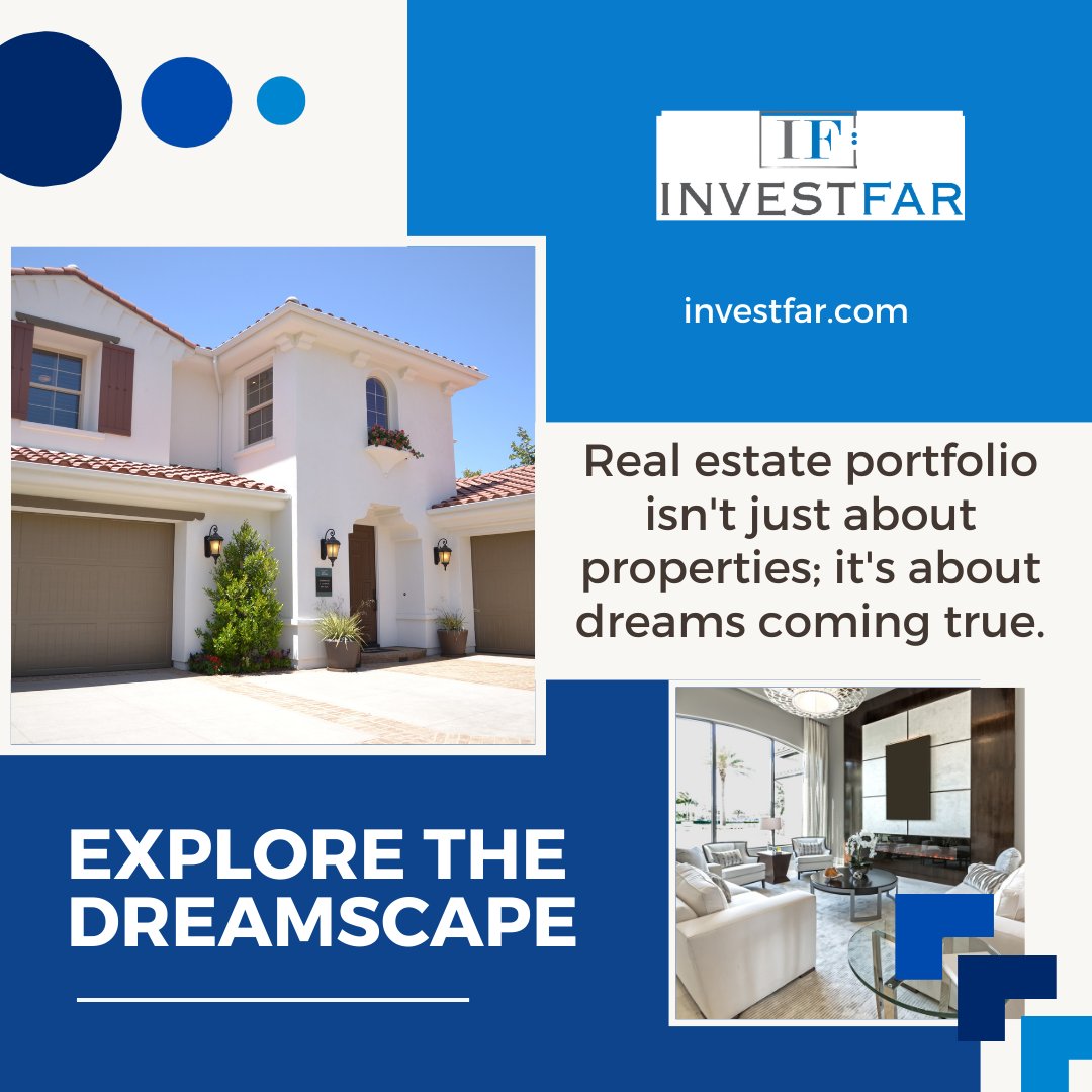 A real estate portfolio isn't just about properties; it's a collection of dreams realized. Join us at InvestFar as we turn dreams into reality. 🌟🏡

#InvestFar #DreamPortfolio #FirstStep #RealEstateStrategy #InvestmentSuccess #DreamBigInvestSmart #RealEstateExpert