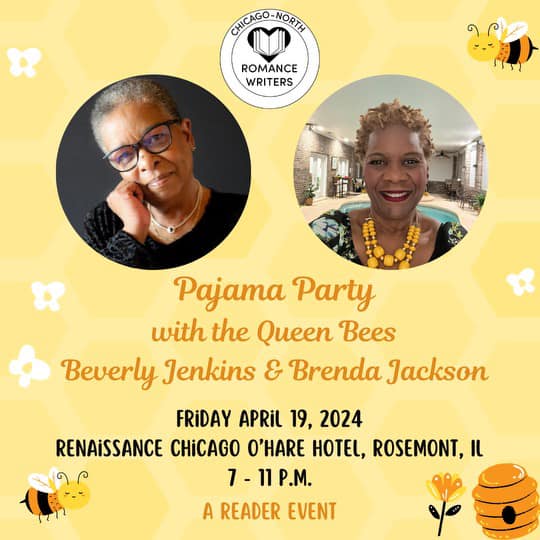 #reminder #comingsoon The 2 BJs are at it again! Don't forget your tickets! 🔗below! *Friday, April 19, 2024 from 7pm - 11pm* chicagonorthromancewriters.com/pajama-party/