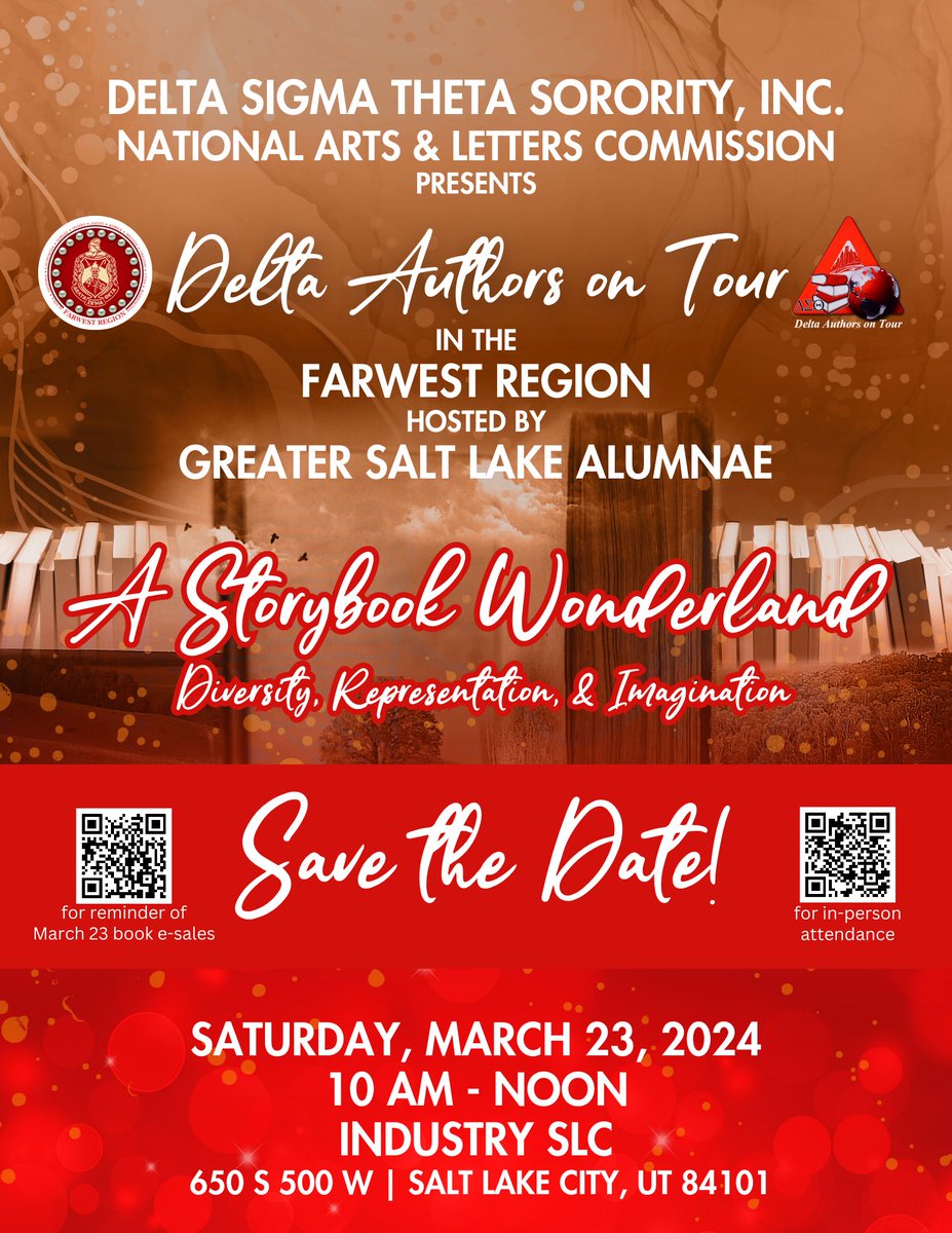 Salt Lake City, Utah is a proud host for the Fabulous Farwest Region of the national Delta Authors on Tour.