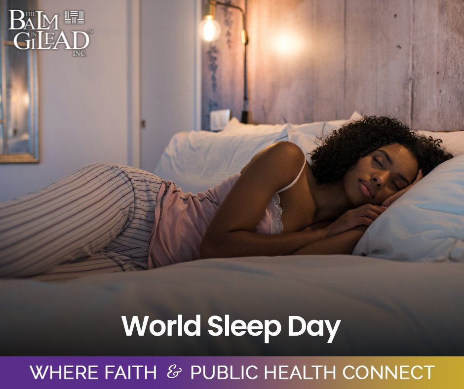 Are you getting enough sleep? Sleep is important for: 💤 Heart health 💤 Immune health 💤 Metabolism 💤 Much more Learn more about the importance of quality sleep: loom.ly/HL2PzbU #WorldSleepDay #BlackTwitter #blackhealth #publichealth