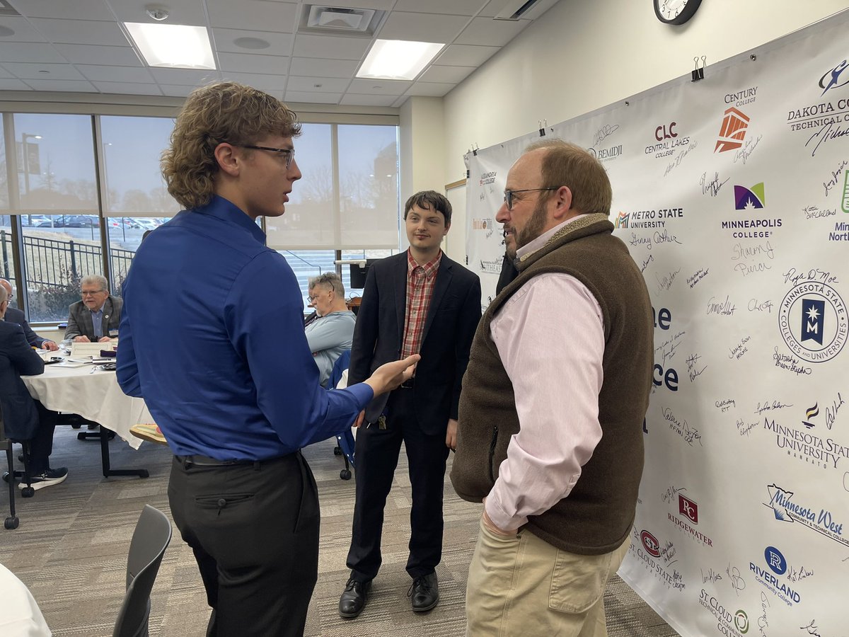 Thank you to leaders from Greater Mankato Growth and the Faribault Area Chamber of Commerce and our students for advocating for higher education at yesterday’s <a href="/MinnStateEdu/">Minnesota State</a> Legislative Breakfast in Saint Paul. #mnleg <a href="/greatermankato/">GreaterMankatoGrowth</a>