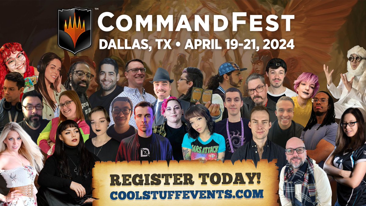 Holy Moly! Have you seen the guest list for #CommandFestDallas ? This event is looking HYPE! Check out CoolStuffEvents.com for more details.