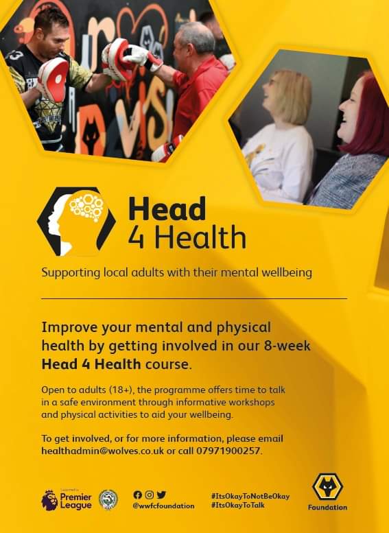 SUITeam's tweet image. They discussed the great work they are involved with through the SUIT Volunteer Programme.
If you would like more information about Head4Health or on becoming a SUIT volunteer, give us a call on 01902 328983
#SUITvoicesofrecovery #wolvesfoundation #recovery #MentalHealthSupport