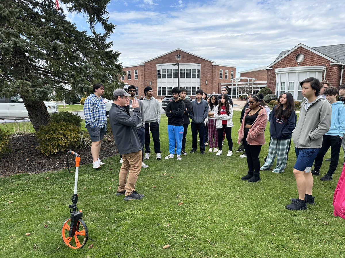 Mrs_Sforza's tweet photo. Incredible day in ag class with a visit from a landscape architect! 🍃 nothing beats hands-on learning as we explored design principles amidst nature’s beauty. Feeling inspired to get our hands dirty and bring creativity to life! #HandsOnLearning #AgEd https://t.co/aX3POjLfaU