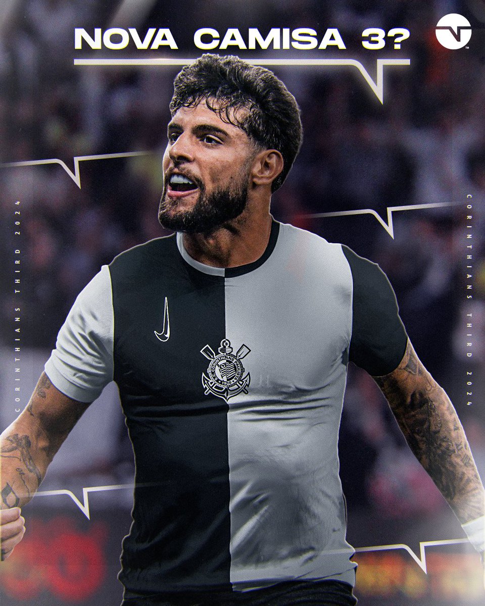 A POSSÍVEL NOVA CAMISA DO CORINTHIANS TÁ MUITO FOD@! 🚨😱👏 Esse seria o suposto TERCEIRO UNIFORME do Timão para 2024! A ideia para as camisas da temporada será a luta antirracista. Curtiu, torcedor? ⚫⚪🦅

Crédito: Footy Headlines