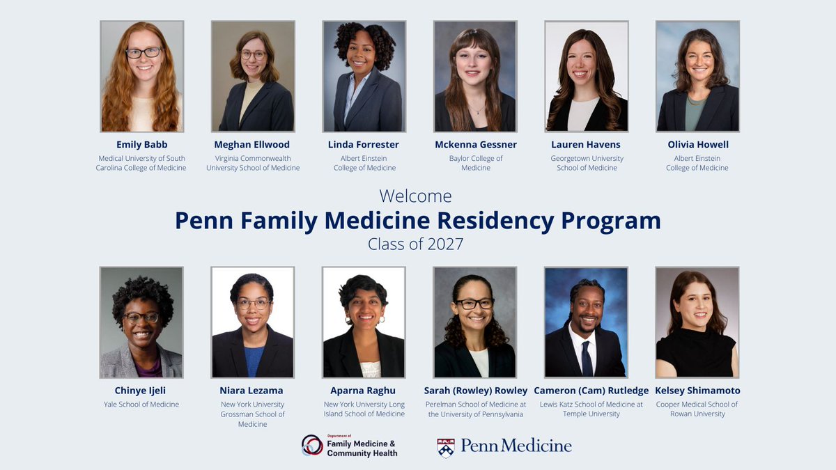 Congratulations to our intern class of 2027! 🥳💙🎉
We are so happy to have you! Welcome to the family!
#MatchDay2024 #MedTwitter #FMRevolution