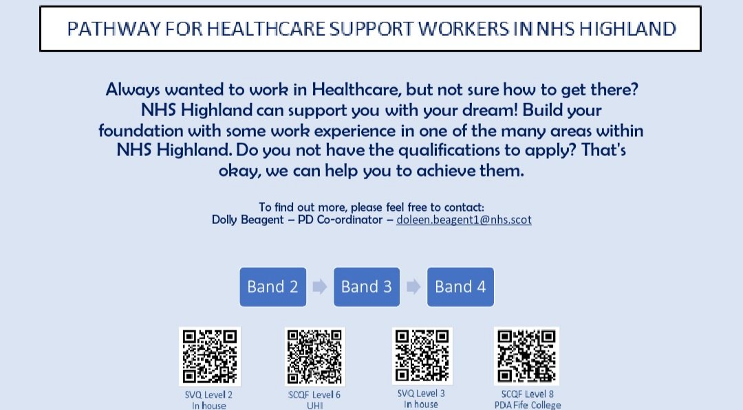 We all follow a different path, have a look at how we can support you in either becoming a clinical #HCSW in <a href="/NHSHighland/">NHS Highland</a>  or, if Nursing is a route you'd like to venture down, there are options too, whilst working as a #HCSW #career #followyourownpath #opportunities