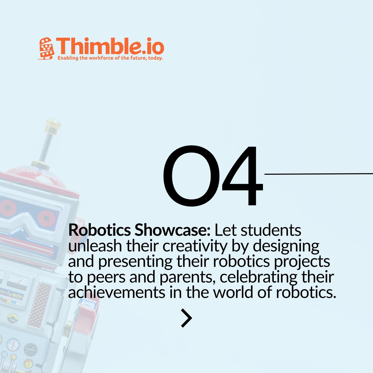 🤖 Get ready to ignite your students' passion for robotics during National Robotics Week! Here are 4 engaging ways educators can celebrate! Let's make this National Robotics Week unforgettable! 🚀 #STEMeducation #NationalRoboticsWeek #ThimbleIO #Robotics