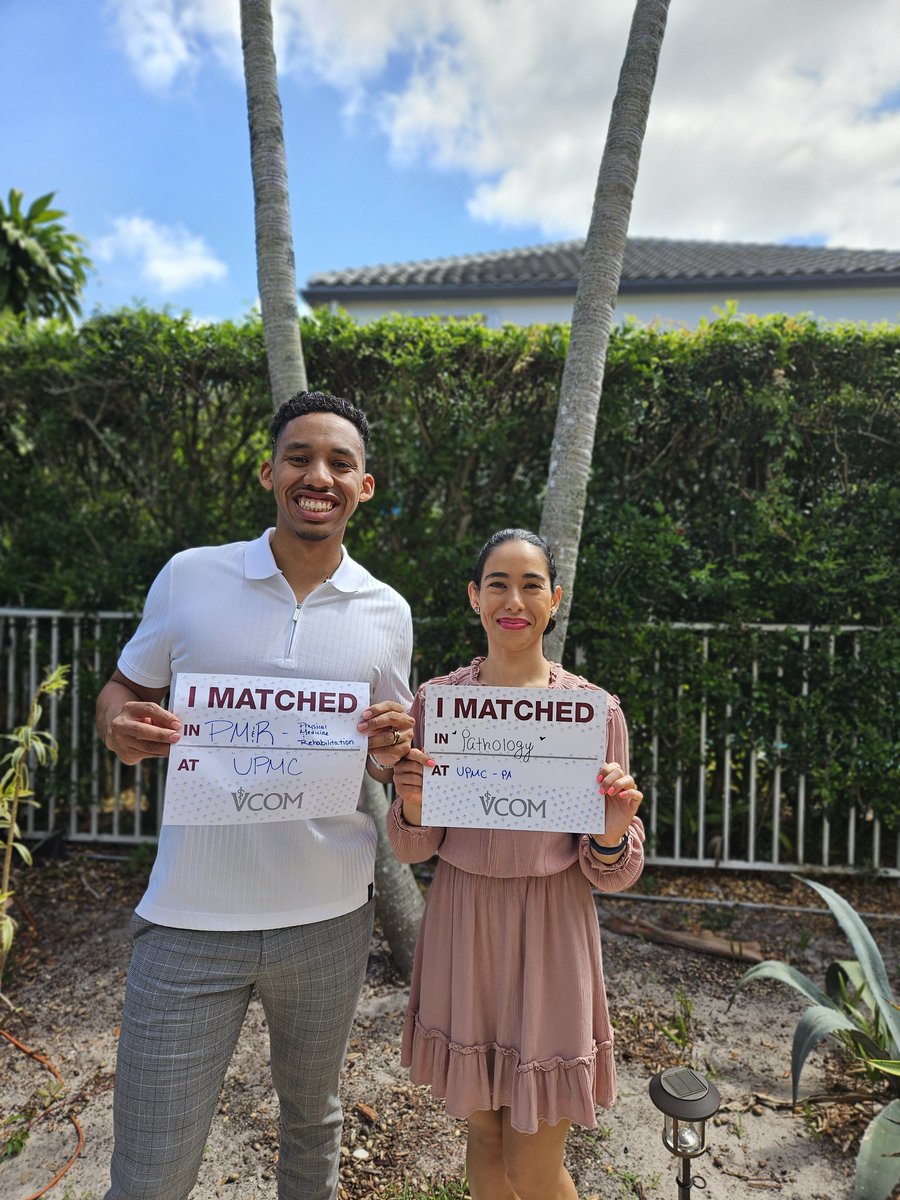 itsdrjt's tweet photo. Can't express the amount of gratitude for all the love and support from our family, friends, mentors, and colleagues during this crazy journey 🔥🩺

I'm happy to share that my wife and I successfully couples matched at our #1 program!!! 🙏🏽

@UPMC_PMR

#MatchDay2024 https://t.co/OSnvcZPICW