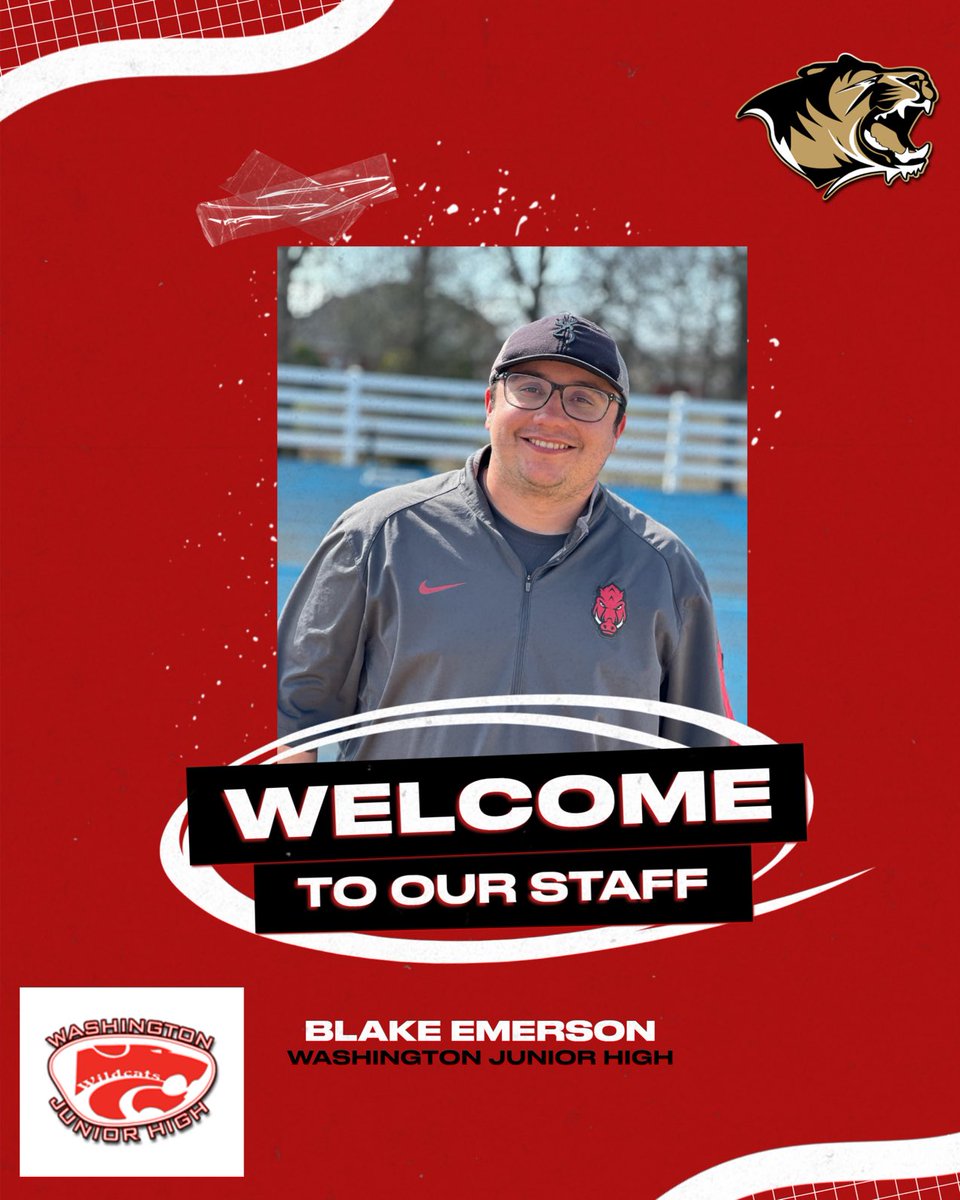 Welcome to our staff. Coach Emerson will join our staff At Washington JH.