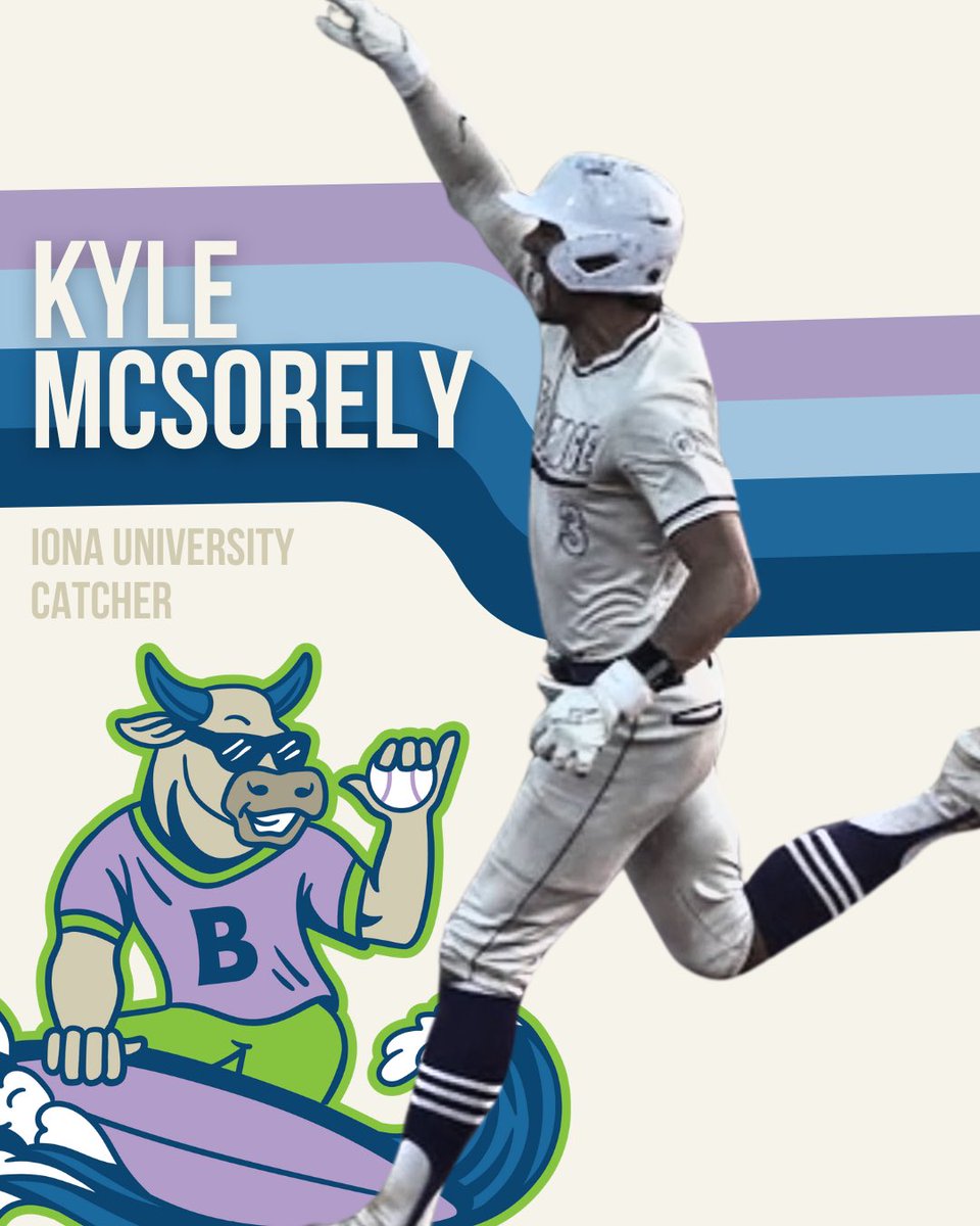 🏄‍♂️ MEET THE TURFS 🏄‍♂️ <a href="/KyleMcSorley2/">Kyle McSorley</a> will join us behind the plate in 2024 from <a href="/IonaBaseball/">Iona Baseball</a>!